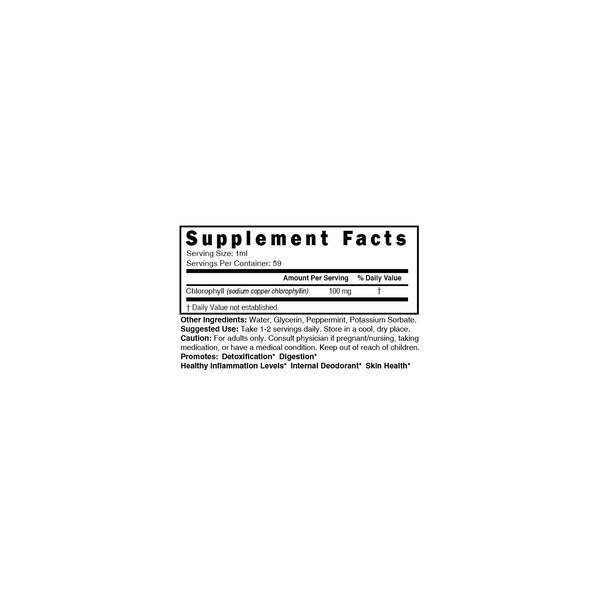 Nutri Chlorophyll 100 MG Drops, 2 OZ