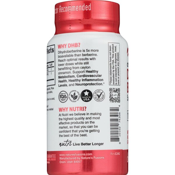 Nutri Dihydroberberine 100 MG Capsules, 60 CT