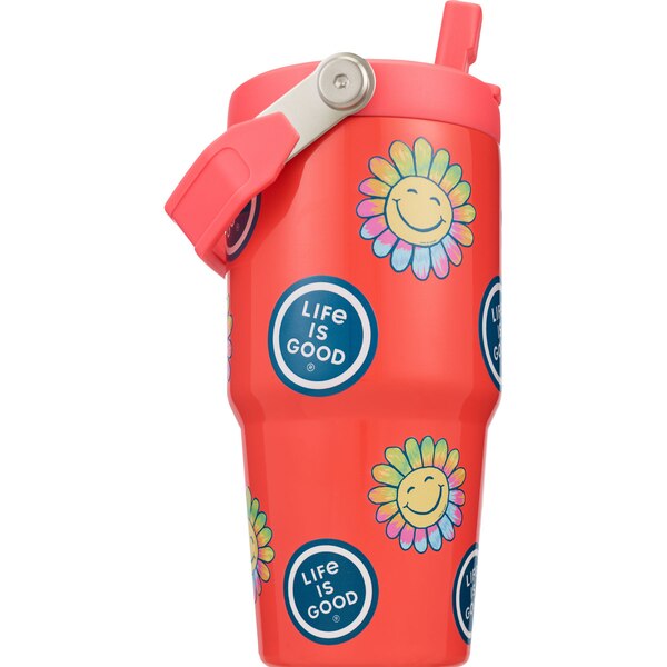 Corkcicle Life is Good Rainbow Daisy Roam Cup, 20 oz