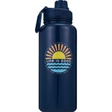 Corkcicle Life is Good Sunshine Roam Bottle, 32 oz, thumbnail image