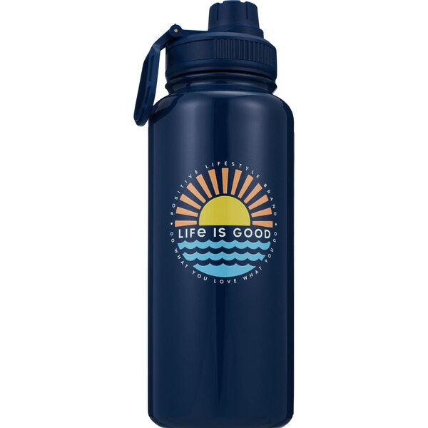 Corkcicle Life is Good Sunshine Roam Bottle, 32 oz