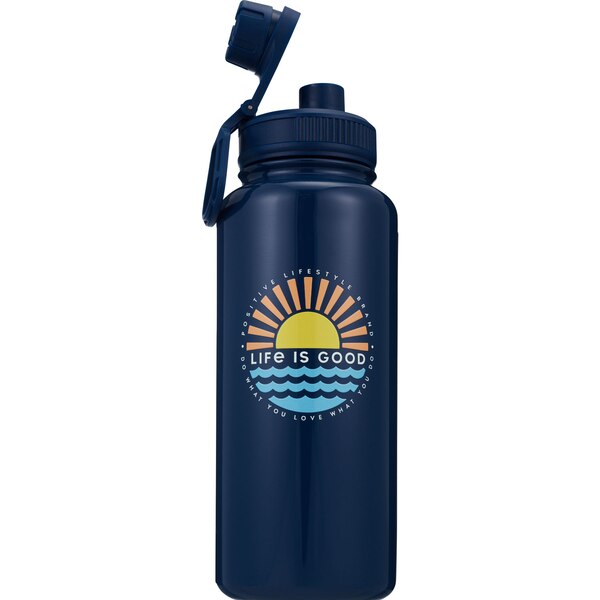 Corkcicle Life is Good Sunshine Roam Bottle, 32 oz