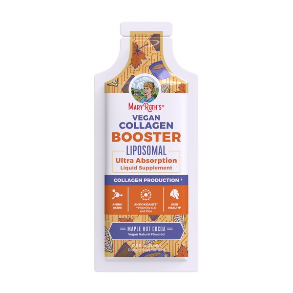 MaryRuth's Vegan Collagen Booster Liposomal, Maple Hot Cocoa, .5 OZ