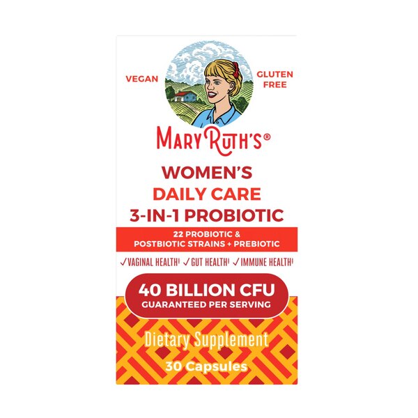 Mary Ruth's Women's Daily Care 3 in 1 Probiotic 40 Bil CFU, 30 CT