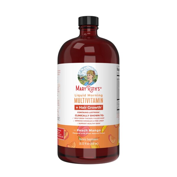 Maryruth's Liquid Morning Multivitamin, Peach Mango, 15.22 OZ