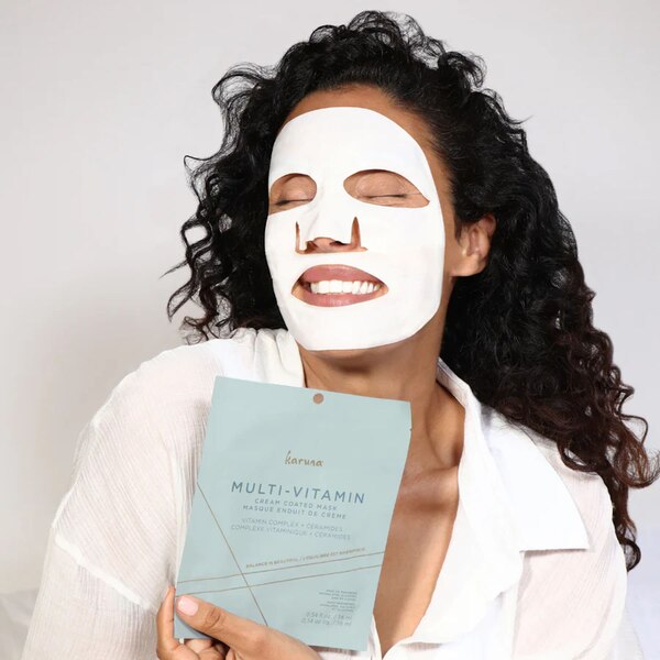 Multi-Vitamin Cream Coated Face Mask