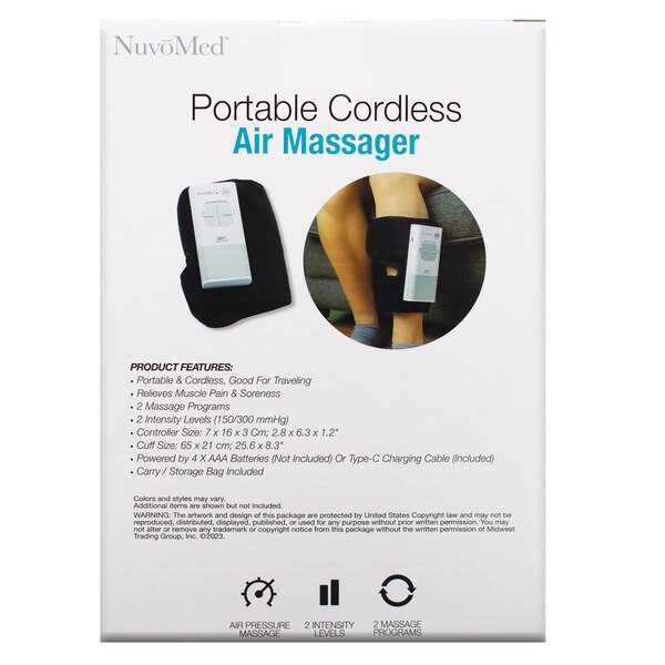 Nuvomed Portable Cordless Air Massager