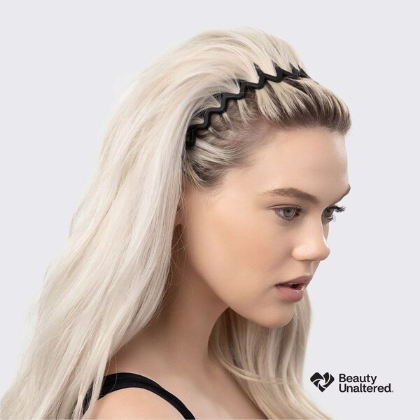 Kitsch Recycled Plastic Headbands, Black/Brown, 2 CT