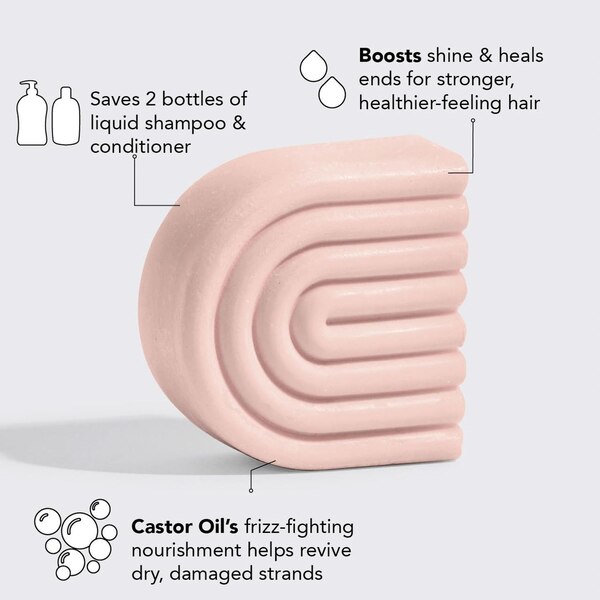 Kitsch Castor Oil Nourishing Solid Conditioner Bar