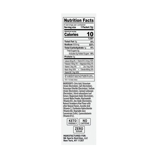 BodyArmor, Flash I.V. Sticks Strawberry Kiwi, 6 ct, 0.25 oz