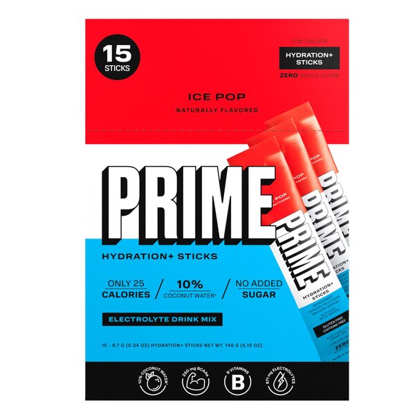 Prime Ice Pop Hydration Sticks, Ice Pop