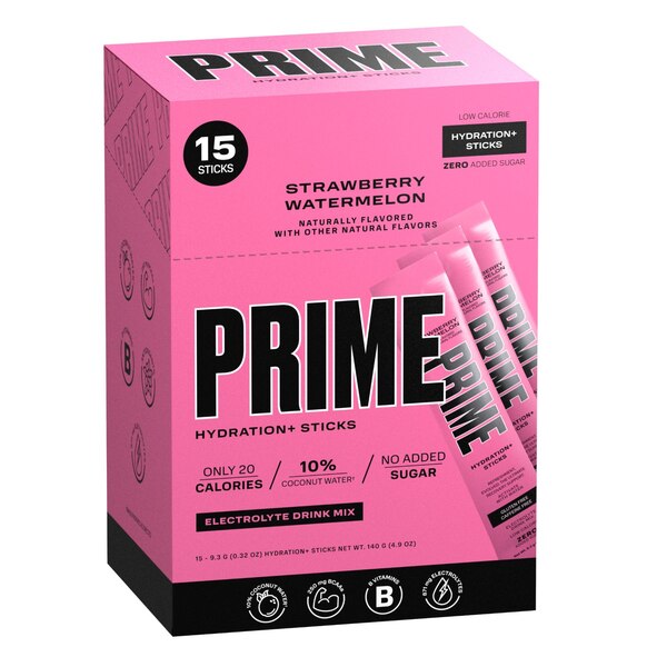 Prime Hydration Sticks, Strawberry Watermelon