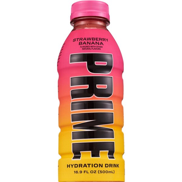 Prime Hydration, Strawberry Banana Drink, 16.9 oz