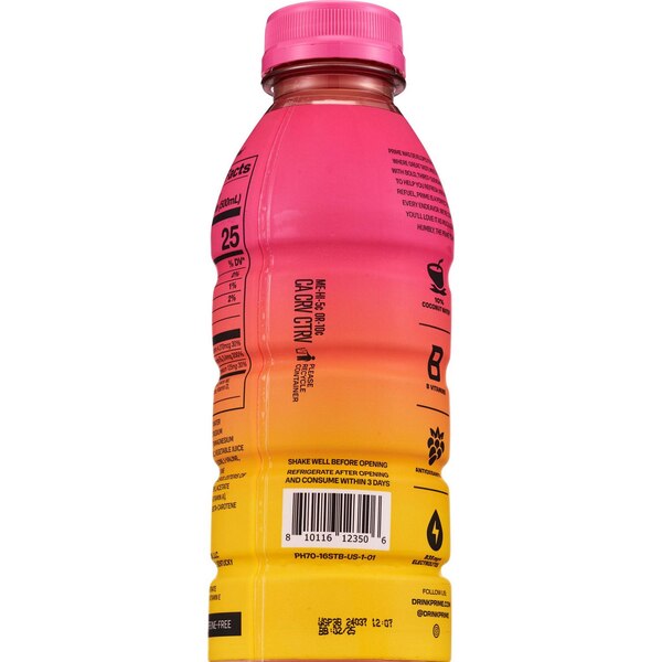 Prime Hydration, Strawberry Banana Drink, 16.9 oz