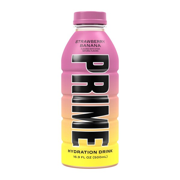 Prime Hydration, Strawberry Banana Drink, 16.9 oz