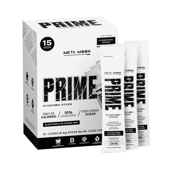 Prime Hydration Sticks, Blue Raspberry, 15 CT