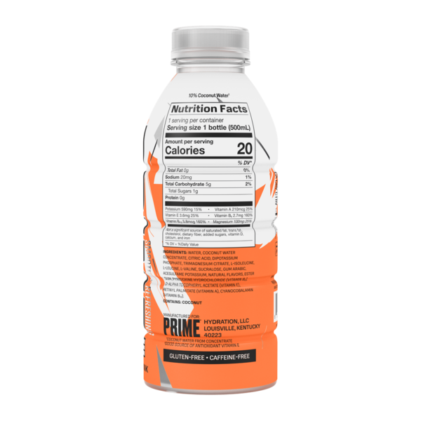 Prime Hydration, Ice Orange, 16.9 oz