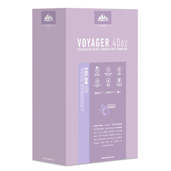 HydraPeak Voyager Tumbler Set, Dusty Dream, 40 oz