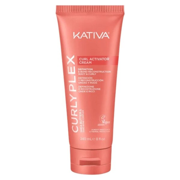Kativa Curly Plex Curl Activator Cream, 8.1 OZ