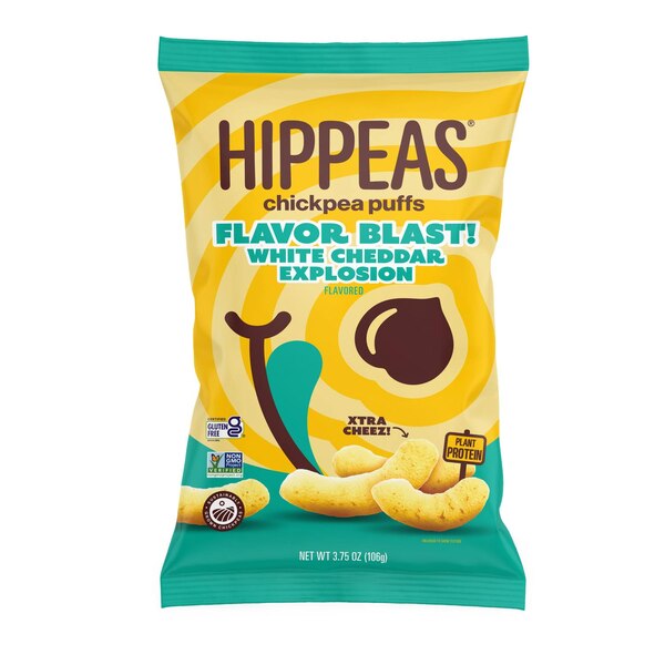 Hippeas, Vegan White Cheddar Explosion, 3.75 oz