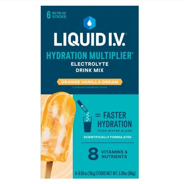Liquid IV, Hydration Multiplier, Orange Creamsicle, Powder Packet, 8 ct