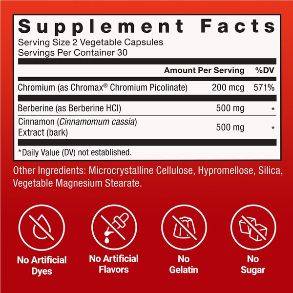 Force Factor Ultra Berberine Capsules, 60 CT