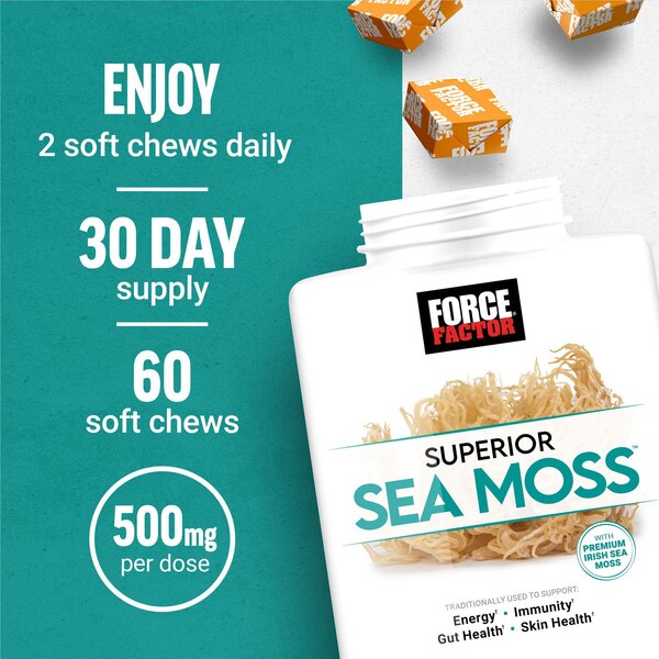 Force Factor Sea Moss Chew, 60 CT