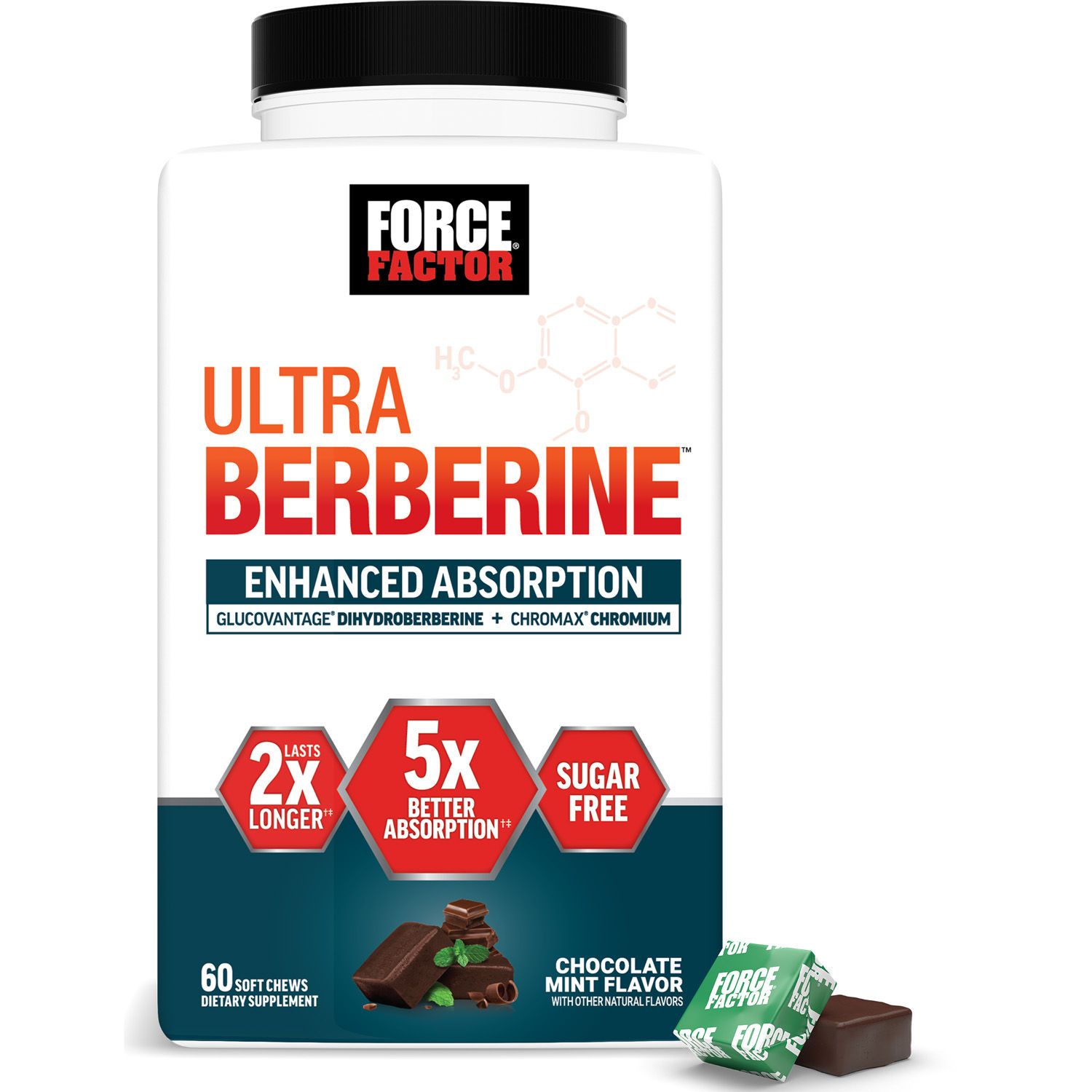 Force Factor Ultra Berberine Chews, 60 CT