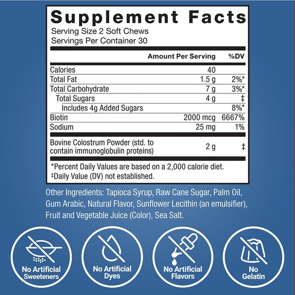 Force Factor Colostrum Chew, 60 CT