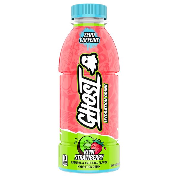 GHOST Hydration Drink, Kiwi Strawberry, 16.9oz
