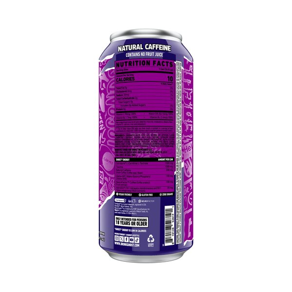 Ghost, Energy Welch's Grape, 16 oz