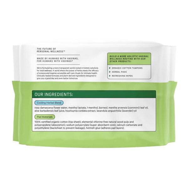 The Honey Pot Organic Top Sheet Herbal Long Liners, 30 CT