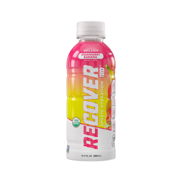 Recover 180 Sports Hydration, Strawberry Banana, 16.9 oz