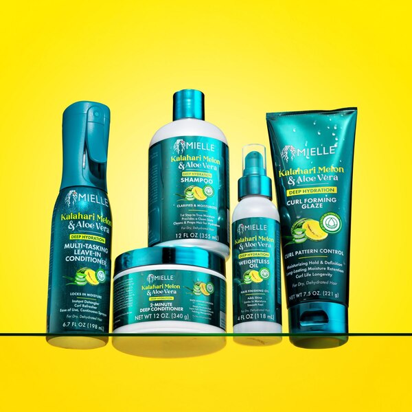 Mielle Kalahari Melon & Aloe Vera Deep Hydration Multi-Tasking Leave-In Conditioner, 6.7 OZ