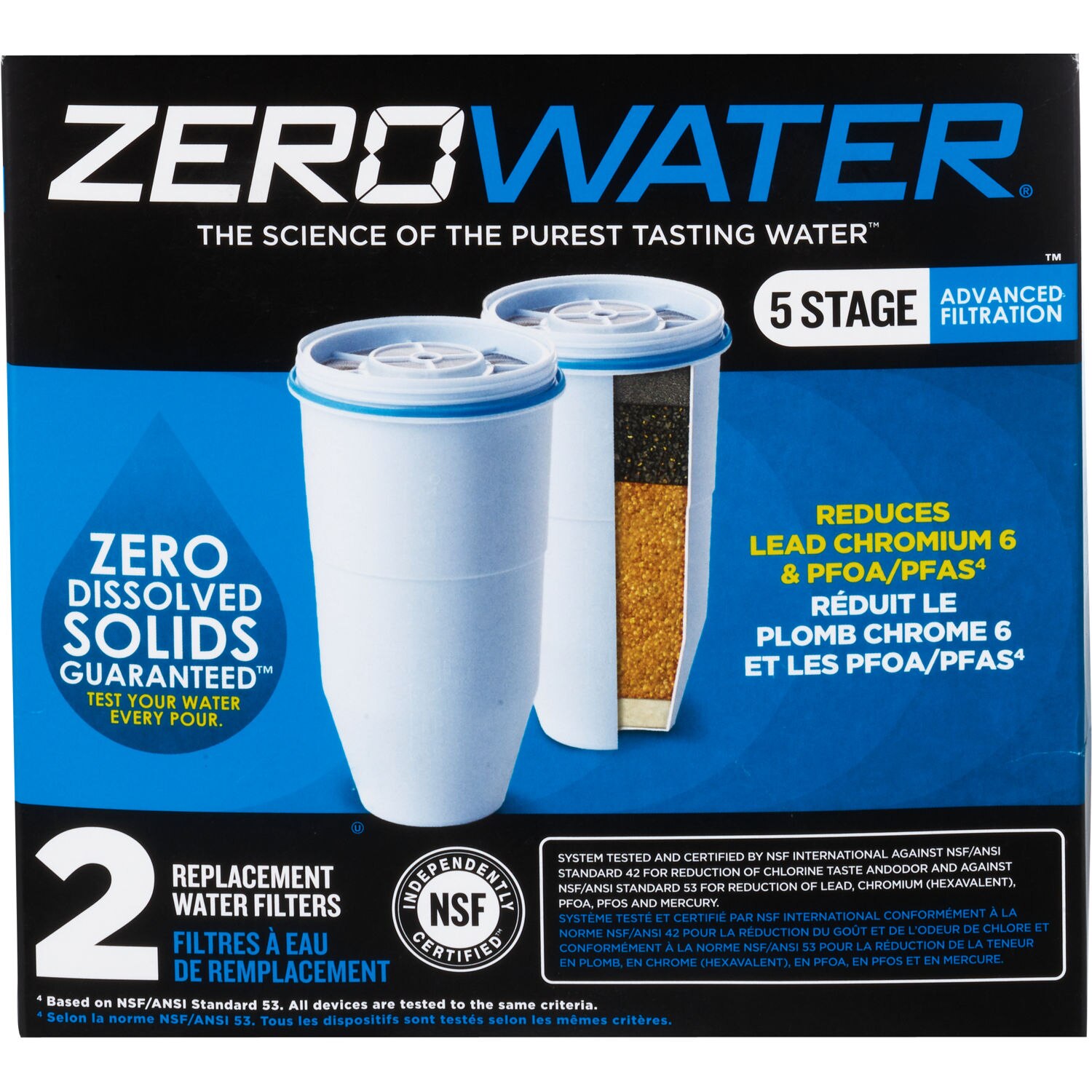 Zero Water filter, 2-Pack