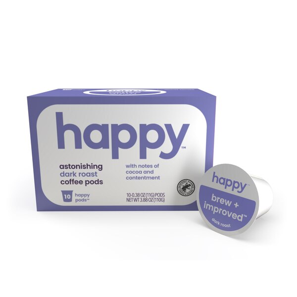 Happy Coffee, Dark Roast Pods, 10 ct