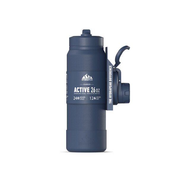 HydraPeak Classics Sport Insulated Bottle, Navy, 26 oz