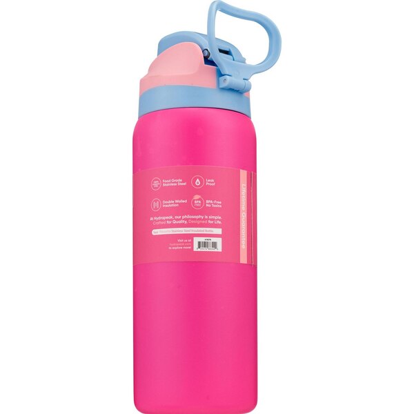 HydraPeak Oasis Insulated Bottle, Pink, 32 oz