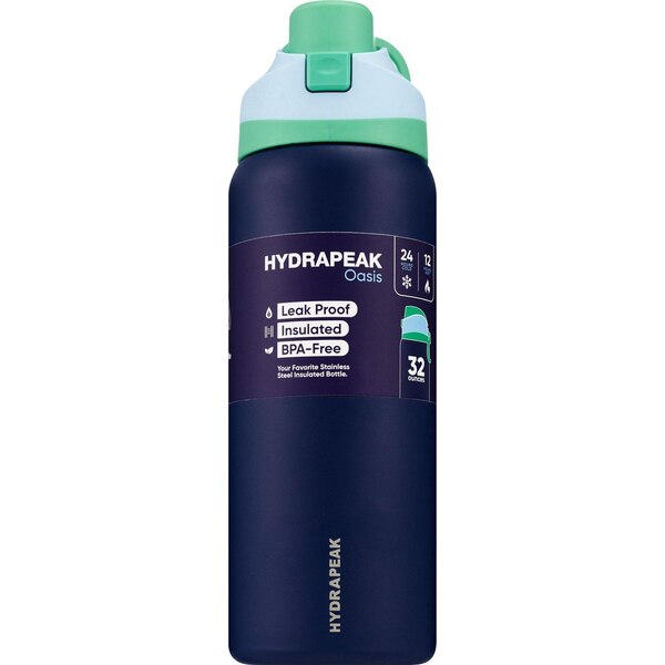 HydraPeak Oasis Insulated Bottle, Navy, 32 oz