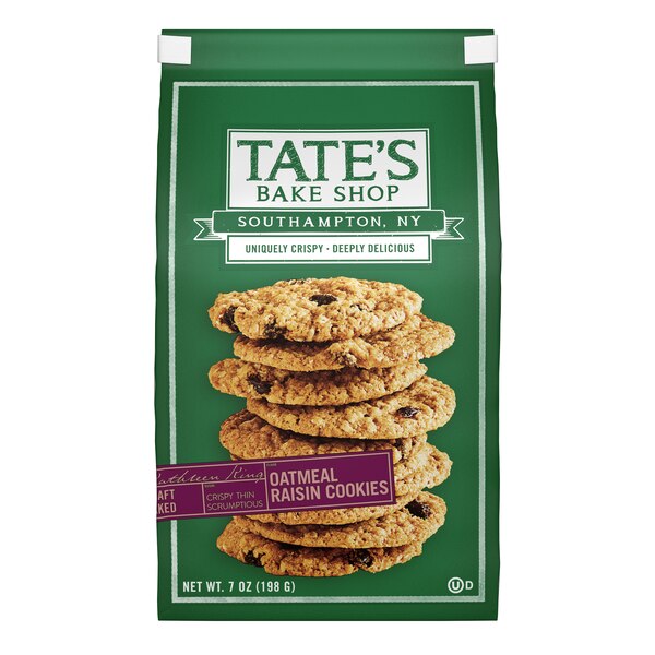 Tate's Bake Shop Oatmeal Raisin Cookies, 7 oz