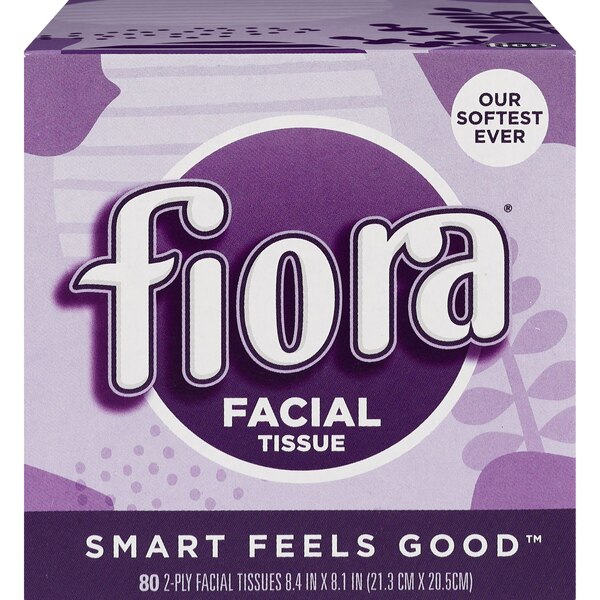 Fiora Cube Facial Tissue, 2-Ply, 86 CT