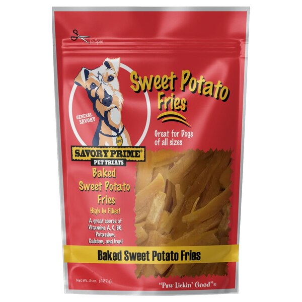 Savory Prime Sweet Potato Fries Pet Treats, 8 oz