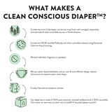 Clean Conscious Diapers, All the Letters, Size 6, 18 Count Polybag, thumbnail image