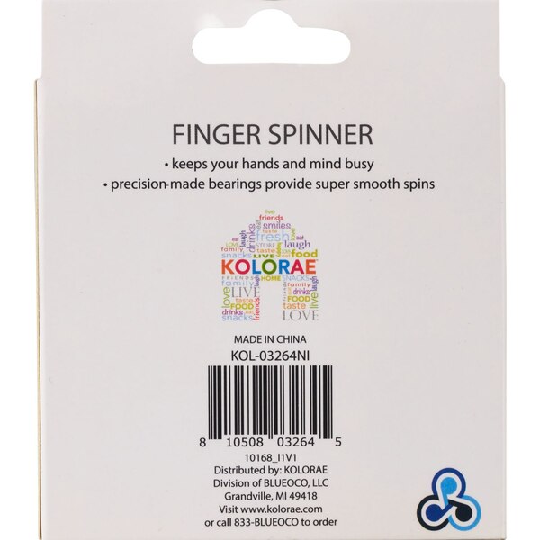 Koloarae Fidget Spinner, Assorted Colors, 1 ct