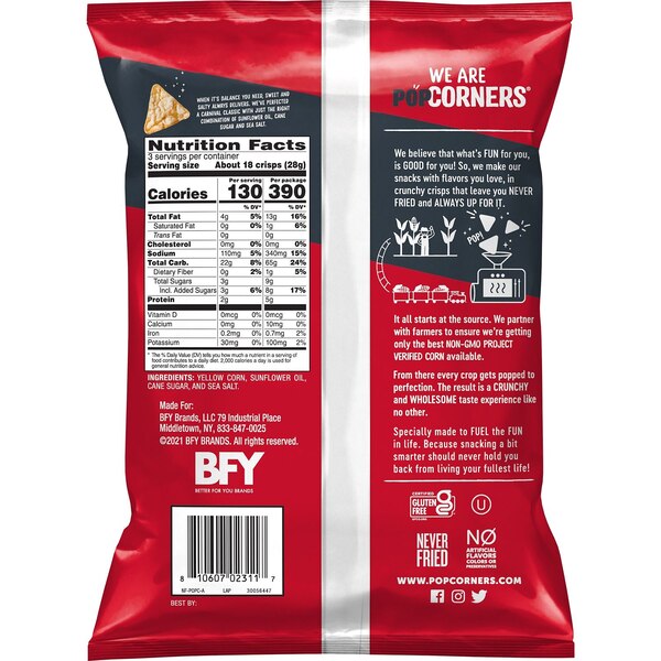 PopCorners, Kettle Corn, 3 0z