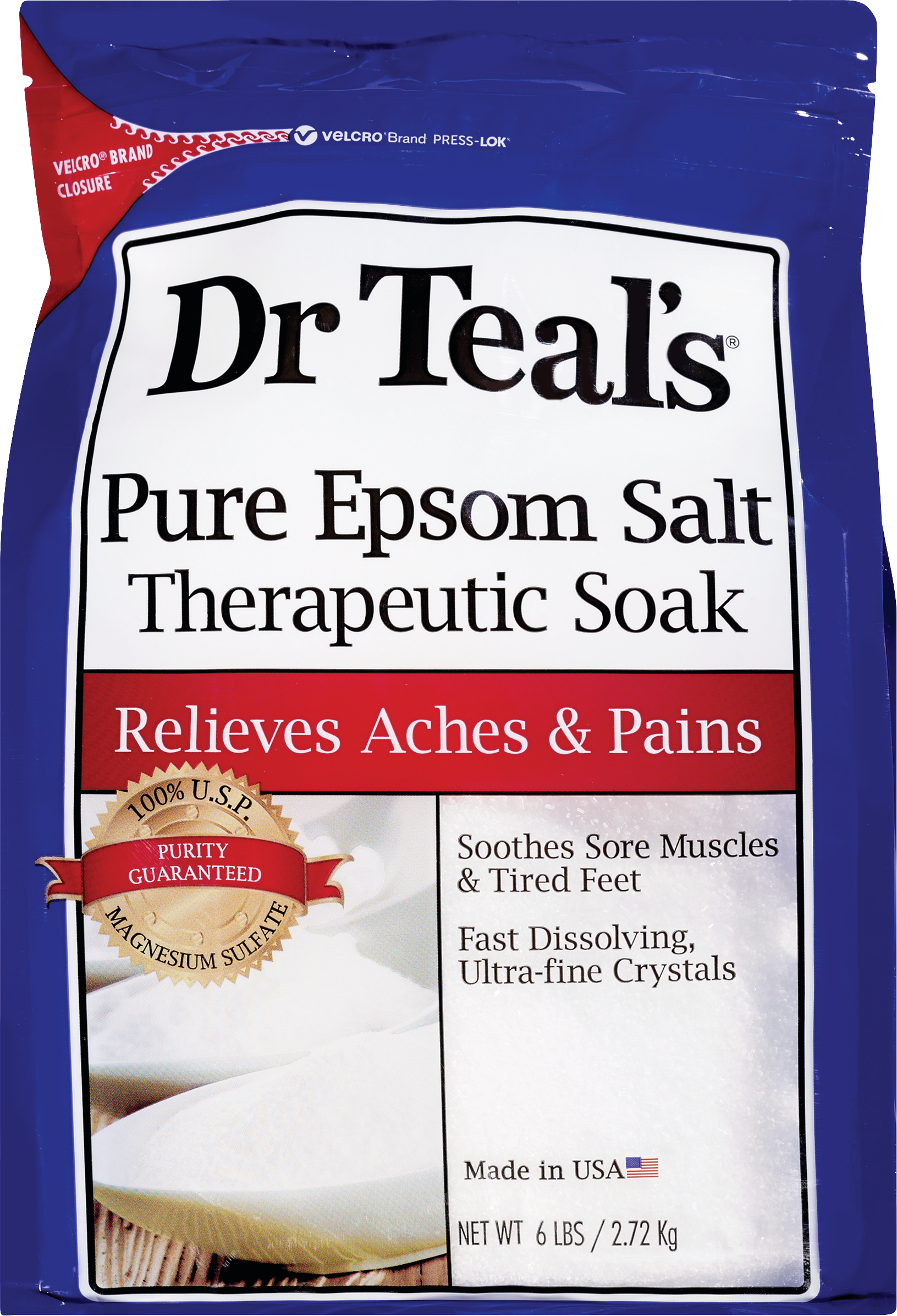 Dr. Teal's - Baño terapéutico de sales de Epson puras, 96 oz