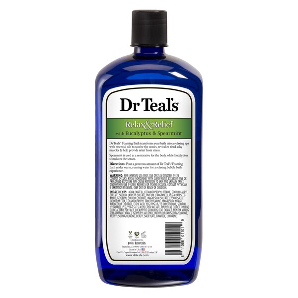 Dr Teal's Eucalyptus Foaming Bath, 34 OZ