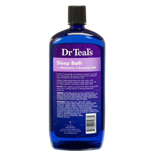 Dr Teal's Melatonin Sleep Foaming Bath, 34 FL OZ