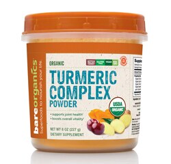 BareOrganics Turmeric Complex Powder, 8 OZ