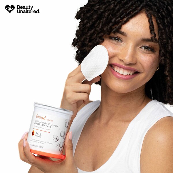 Found Active Exfoliating & Cleansing Bubble Face Pads